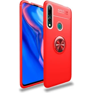 Huawei Y9 Prime 2019  Kılıf Yüzüklü Sağlam Esnek Ringo Silikon Kapak