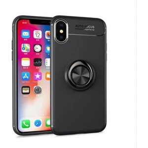 iPhone Xs Max  Kılıf Yüzüklü Sağlam Esnek Ringo Silikon Kapak