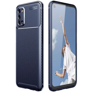 Oppo A92 Kılıf Karbon Desenli Şık Tamia Premium Silikon Kapak