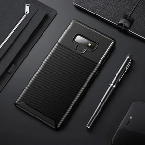 Samsung Galaxy Note 9 Kılıf Karbon Desenli Şık Tamia Premium Silikon Kapak