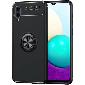 Samsung Galaxy A02  Kılıf Yüzüklü Sağlam Esnek Ringo Silikon Kapak