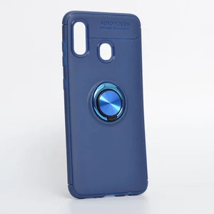 Samsung Galaxy A20  Kılıf Yüzüklü Sağlam Esnek Ringo Silikon Kapak