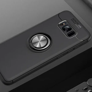 Samsung Galaxy S8 Plus  Kılıf Yüzüklü Sağlam Esnek Ringo Silikon Kapak