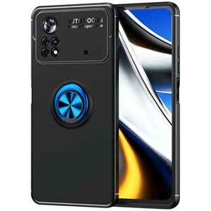 Poco M4 Pro 4g  Kılıf Yüzüklü Sağlam Esnek Ringo Silikon Kapak