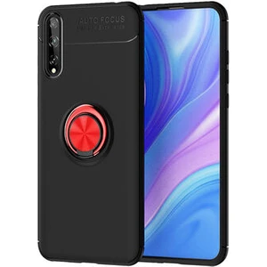 Huawei P Smart S (Y8P)  Kılıf Yüzüklü Sağlam Esnek Ringo Silikon Kapak