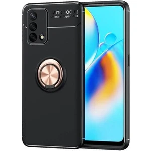 Oppo A74 4g  Kılıf Yüzüklü Sağlam Esnek Ringo Silikon Kapak