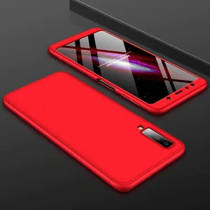 Samsung Galaxy A7 2018 Kılıf 3 Parçalı Şık Patch Sert Silikon Kapak