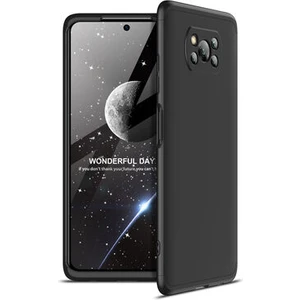Poco X3 Kılıf 3 Parçalı Şık Patch Sert Silikon Kapak