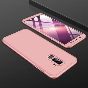 Samsung Galaxy A6 Plus 2018 Kılıf 3 Parçalı Şık Patch Sert Silikon Kapak