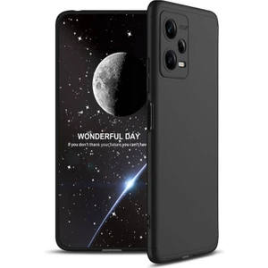 Redmi Note 12 5g Kılıf 3 Parçalı Şık Patch Sert Silikon Kapak