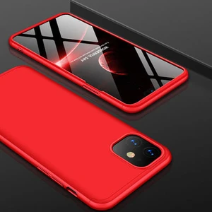 iPhone 11 Kılıf 3 Parçalı Şık Patch Sert Silikon Kapak