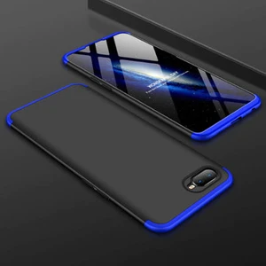 Oppo Ax7 Kılıf 3 Parçalı Şık Patch Sert Silikon Kapak