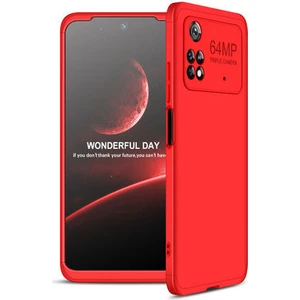 Poco M4 Pro 4g Kılıf 3 Parçalı Şık Patch Sert Silikon Kapak