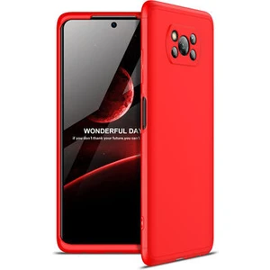 Poco X3 Kılıf 3 Parçalı Şık Patch Sert Silikon Kapak