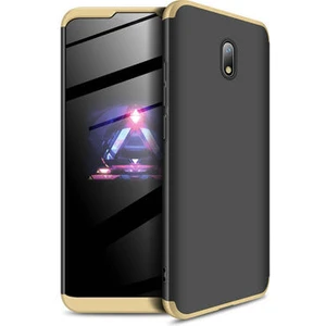 Redmi 8A Kılıf 3 Parçalı Şık Patch Sert Silikon Kapak
