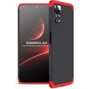 Redmi Note 11 Pro 5g Kılıf 3 Parçalı Şık Patch Sert Silikon Kapak