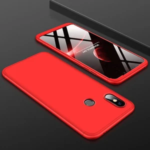 Xiaomi Mi Max 3 Kılıf 3 Parçalı Şık Patch Sert Silikon Kapak