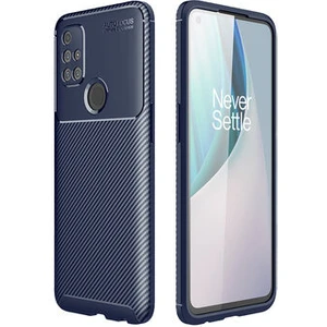One Plus Nord N10 5g Kılıf Karbon Desenli Şık Tamia Premium Silikon Kapak