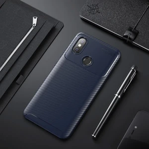 Xiaomi Mi Max 3 Kılıf Karbon Desenli Şık Tamia Premium Silikon Kapak
