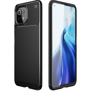 Xiaomi Mi 11 Lite Kılıf Karbon Desenli Şık Tamia Premium Silikon Kapak
