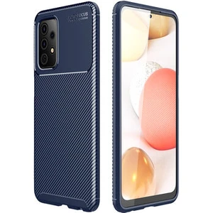 Samsung Galaxy A52 Kılıf Karbon Desenli Şık Tamia Premium Silikon Kapak