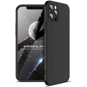iPhone 12 Pro Kılıf 3 Parçalı Şık Patch Sert Silikon Kapak