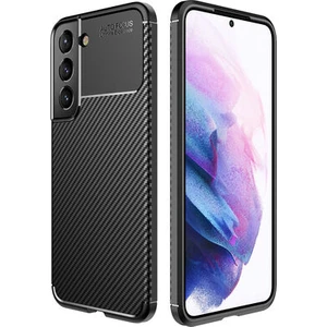 Samsung Galaxy S22 Kılıf Karbon Desenli Şık Tamia Premium Silikon Kapak