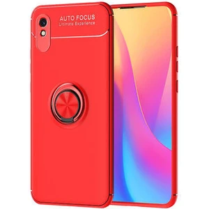 Redmi 9A  Kılıf Yüzüklü Sağlam Esnek Ringo Silikon Kapak