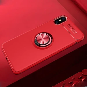 iPhone x  Kılıf Yüzüklü Sağlam Esnek Ringo Silikon Kapak