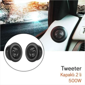 Şüscar Oto Carub Oto Kapaklı Tweeter Küçük Hoparlör 500W 2'li
