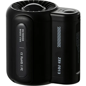 USB Taşınabilir Kişisel Asılı Bel Fanı 4500 Mah Şarj Edilebilir Giyilebilir Elektrikli Fan Açık Spor Klima Fan-B (Yurt Dışından)