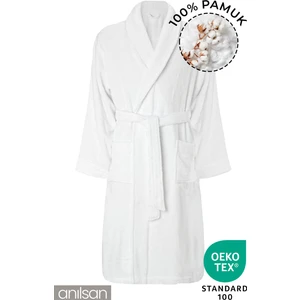 %100 Pamuk Bornoz - Şalyaka Otel Bornozu, Spa Için Ideal, Günlük Kullanıma Uygun