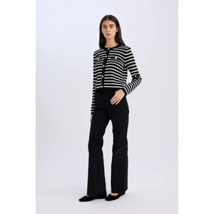 Flare Fit Kadife Kışlık Pantolon Cepli Yüksek Bel İspanyol Paça Fitilli S0612AZ24WN
