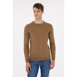 U.S. Polo Assn. Erkek Haki Melanj Kazak /Triko 50297040-VR125
