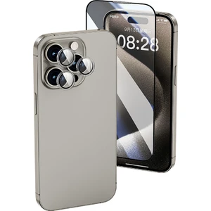 Apple iPhone 16 WI-IP002 2in1 Temperli Cam Ahize Toz Önleyici Ekran ve Kamera Lens Koruyucu Seti