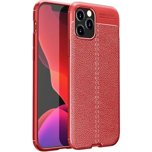 iPhone 12 Pro Kılıf Deri Desenli ve Esnek Yapılı Sağlam Derry Silikon Kılıf