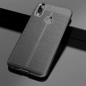 Samsung Galaxy A10S Kılıf Deri Desenli ve Esnek Yapılı Sağlam Derry Silikon Kılıf