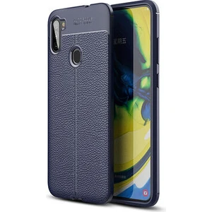 Samsung Galaxy A11 Kılıf Deri Desenli ve Esnek Yapılı Sağlam Derry Silikon Kılıf