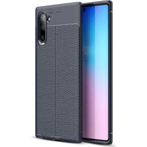 Samsung Galaxy Note 10 Kılıf Deri Desenli ve Esnek Yapılı Sağlam Derry Silikon Kılıf