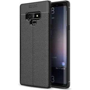 Samsung Galaxy Note 9 Kılıf Deri Desenli ve Esnek Yapılı Sağlam Derry Silikon Kılıf