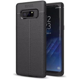 Samsung Galaxy Note 8 Kılıf Deri Desenli ve Esnek Yapılı Sağlam Derry Silikon Kılıf