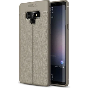 Samsung Galaxy Note 9 Kılıf Deri Desenli ve Esnek Yapılı Sağlam Derry Silikon Kılıf