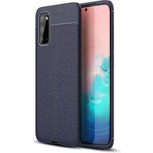 Samsung Galaxy S20 Kılıf Deri Desenli ve Esnek Yapılı Sağlam Derry Silikon Kılıf