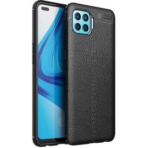 Oppo Reno 4 Lite Kılıf Deri Desenli ve Esnek Yapılı Sağlam Derry Silikon Kılıf