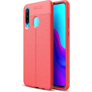Huawei P30 Lite Kılıf Deri Desenli ve Esnek Yapılı Sağlam Derry Silikon Kılıf