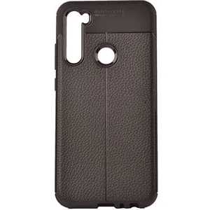 Redmi Note 8 Kılıf Deri Desenli ve Esnek Yapılı Sağlam Derry Silikon Kılıf