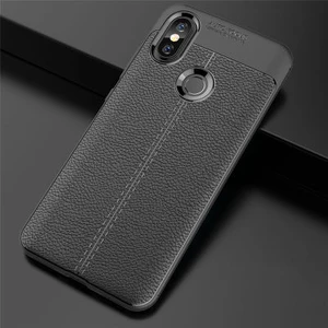 Xiaomi Mi A2 Lite Kılıf Deri Desenli ve Esnek Yapılı Sağlam Derry Silikon Kılıf