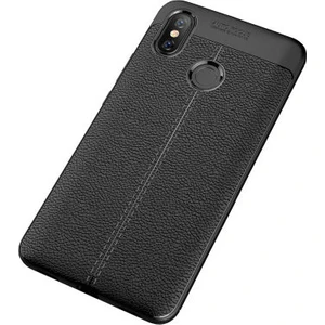 Xiaomi Mi Max 3 Kılıf Deri Desenli ve Esnek Yapılı Sağlam Derry Silikon Kılıf