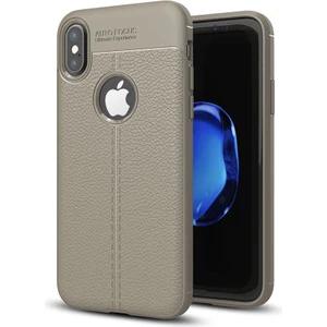 iPhone x Kılıf Deri Desenli ve Esnek Yapılı Sağlam Derry Silikon Kılıf
