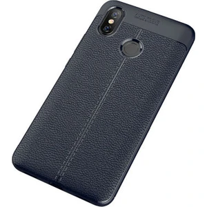 Xiaomi Mi Max 3 Kılıf Deri Desenli ve Esnek Yapılı Sağlam Derry Silikon Kılıf
